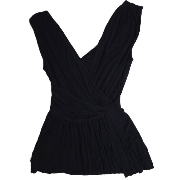 Anthropologie Bailey 44 Tops - Anthropologie Bailey 44 Womens Black Wrap Look V-Neck Top Size XS
